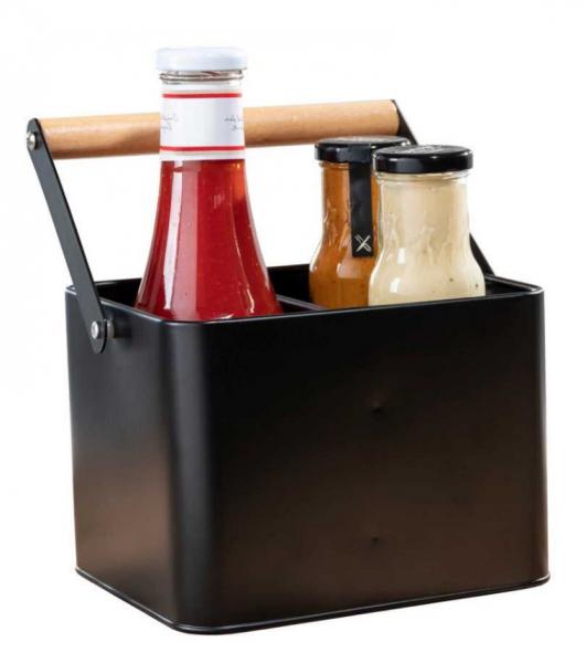 Wenko Baco redskabsholder til k&oslash;kken - Mat sort metal