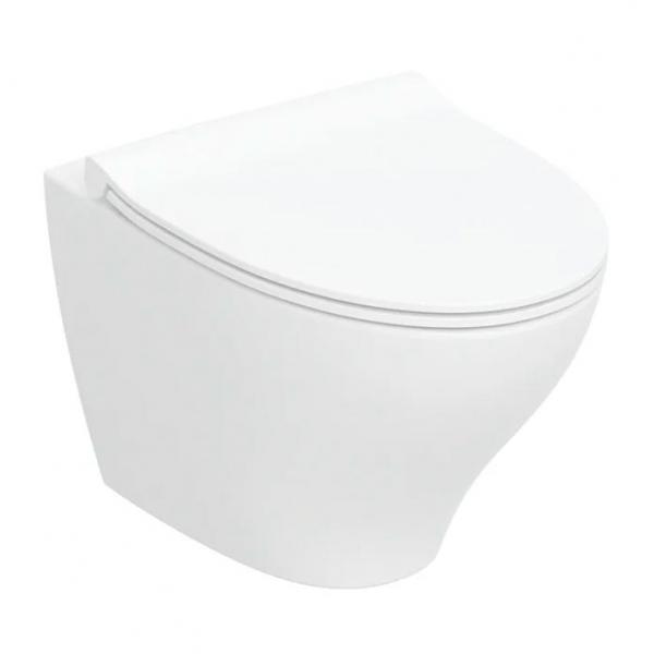 Ifö Spira Modern Rimless væghængt toilet m/sæde og Ifö Clean Ifö Spira Modern Rimless væghængt toilet m/sæde og Ifö Clean