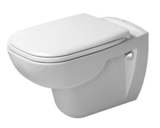Duravit D-Code væghængt toilet m/RIMless og sæde m/softclose Duravit D-Code væghængt toilet m/RIMless og sæde m/softclose