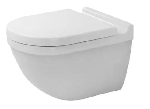 Duravit Starck 3 v&aelig;gh&aelig;ngt toilet m/skjult montering og wondergliss