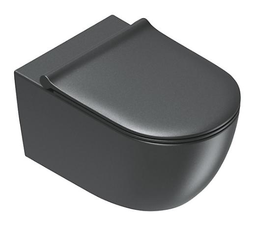 Catalano Sfera 55 rimless væghængt toilet m/Silentech - Mat sort Catalano Sfera 55 rimless væghængt toilet m/Silentech - Mat sort