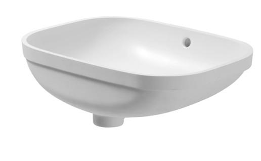 Duravit D-code vask p&aring; 560 mm til underlimning