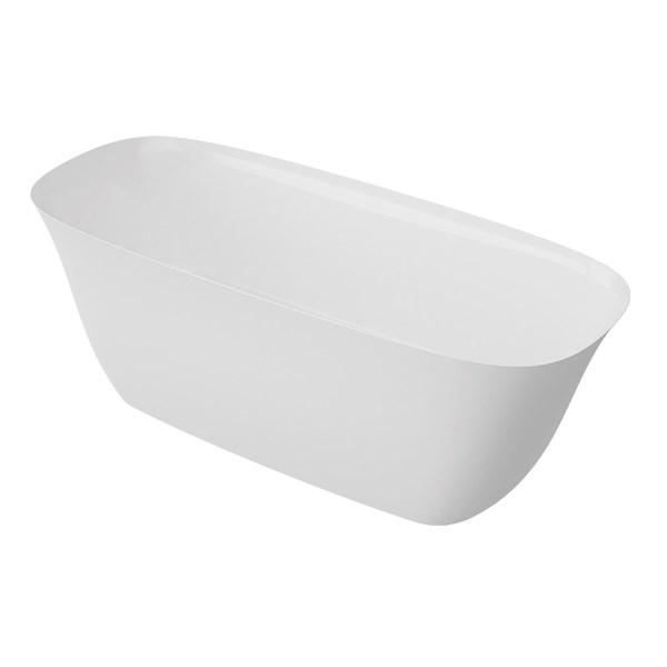 Str&oslash;mberg Vadum fritst&aring;ende badekar 1700 x 750 mm - Mat hvid