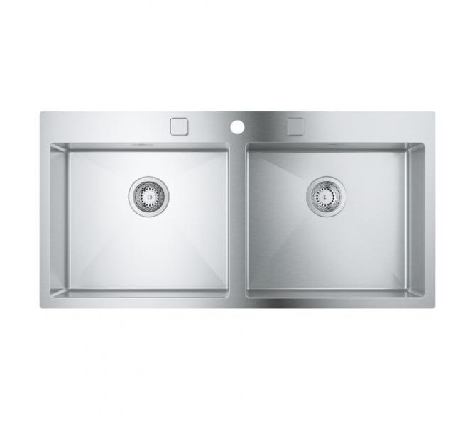 Grohe K800 dobbelt k&oslash;kkenvask i rustfrit st&aring;l