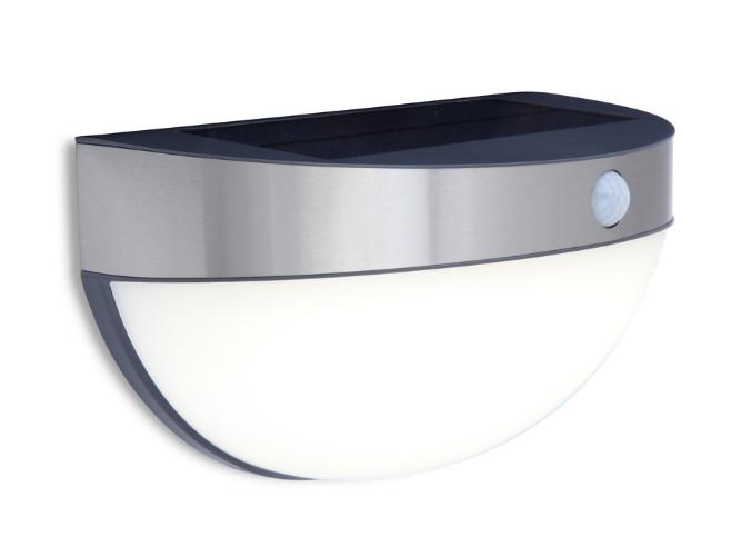 Lutec Bubble Solar udendørs væglampe m/solceller og sensor - Rustfrit stål Lutec Bubble Solar udendørs væglampe m/solceller og sensor - Rustfrit stål