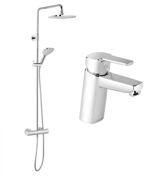 Damixa Pine komplet pakke til badev&aelig;relset - Krom