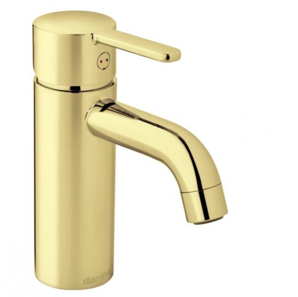 Damixa Silhouet S håndvaskbatteri u/bundventil - Poleret messing Damixa Silhouet S håndvaskbatteri u/bundventil - Poleret messing