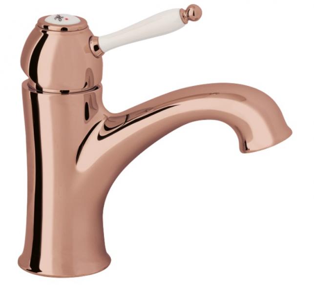 Damixa Tradition 1 grebs h&aring;ndvaskarmatur u/bundventil - Poleret kobber