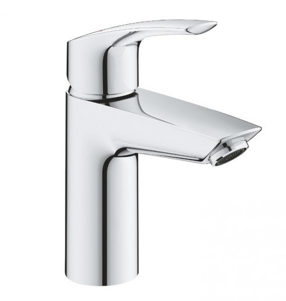Grohe Eurosmart S håndvaskarmatur m/push open bundventil og WaterSaving - Krom Grohe Eurosmart S håndvaskarmatur m/push open bundventil og WaterSaving - Krom