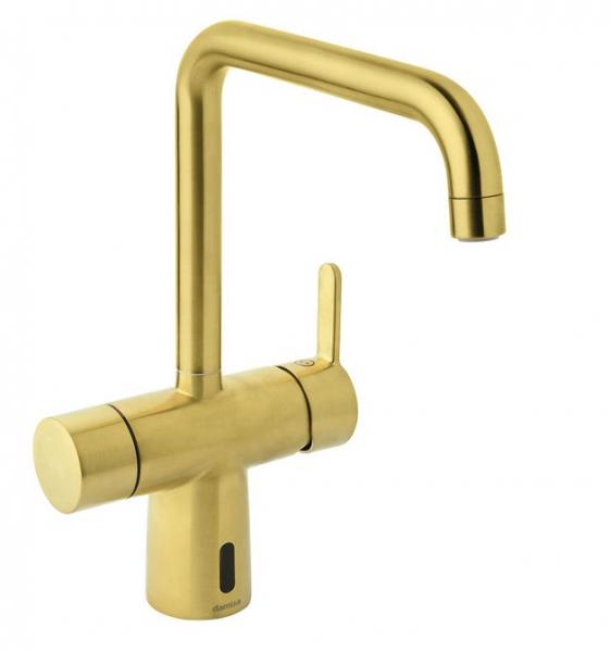 Damixa Silhouet Touchless k&oslash;kkenarmatur - B&oslash;rstet messing