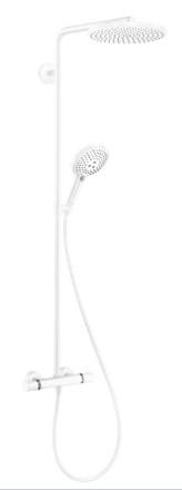 Hansgrohe Raindance Select S 240 PowderRain brusesystem - Mat hvid Hansgrohe Raindance Select S 240 PowderRain brusesystem - Mat hvid