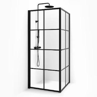 Cass&oslash;e New York fast brusev&aelig;g m/d&oslash;r og sprosser - 75x78 cm