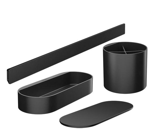 Hansgrohe WallStoris sæt til badeværelse - Mat sort Hansgrohe WallStoris sæt til badeværelse - Mat sort