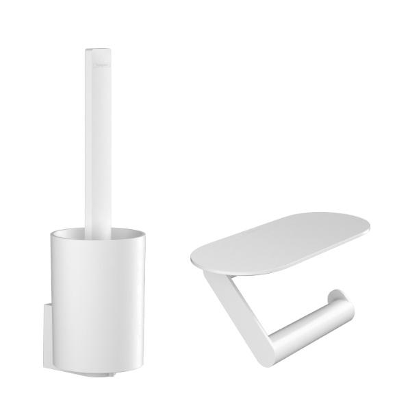 Hansgrohe WallStoris tilbeh&oslash;rss&aelig;t t/toilet - Mat hvid