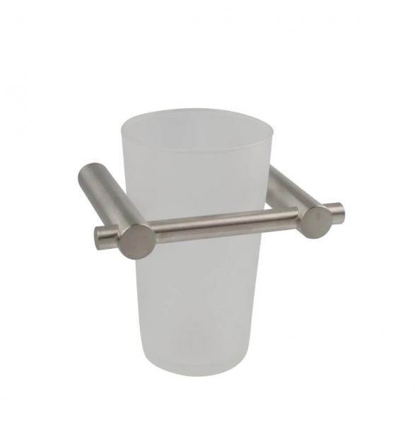 Cool Line tandkrus m/v&aelig;gholder - Matb&oslash;rstet st&aring;l