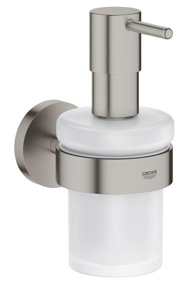 Grohe Essentials s&aelig;bedispenser inkl. holder - Steel