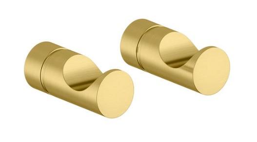 Damixa Silhouet h&aring;ndkl&aelig;dekrog - 2 styk - B&oslash;rstet messing