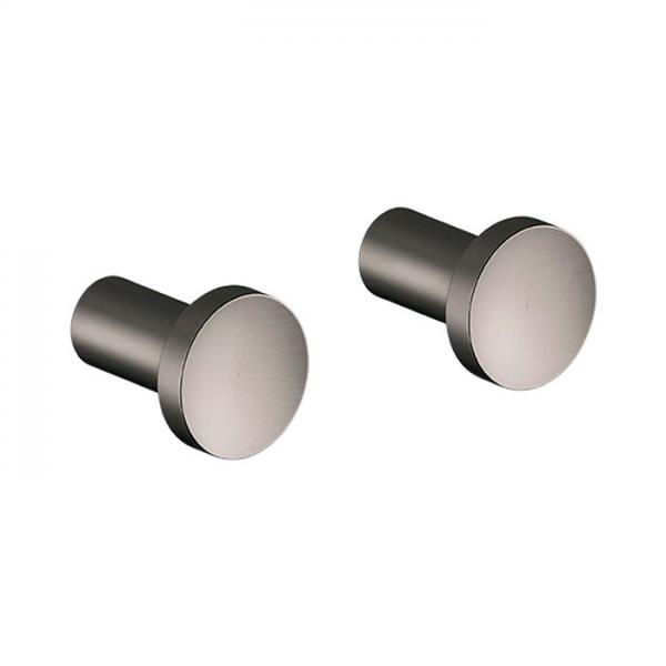 Damixa Zen håndklædekrog 2 stk. - Børstet grafitgrå Damixa Zen håndklædekrog 2 stk. - Børstet grafitgrå