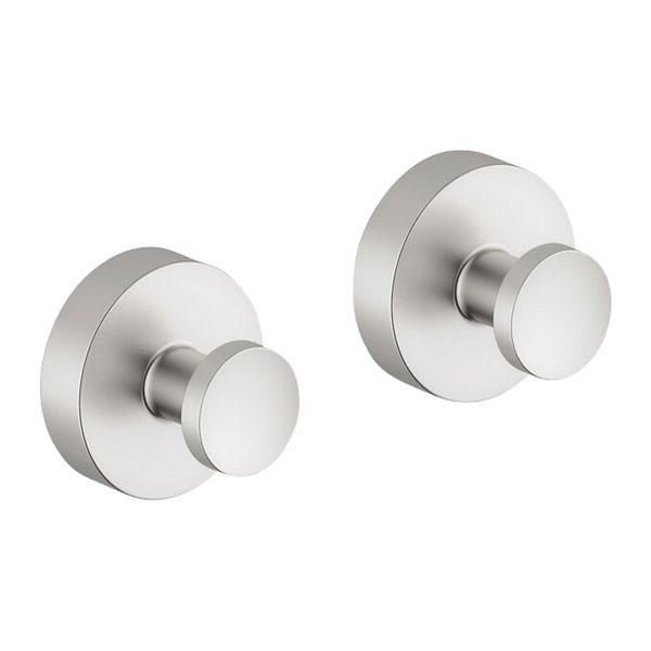 Damixa Zen håndklædekrog m/roset 2 stk. - Steel Damixa Zen håndklædekrog m/roset 2 stk. - Steel