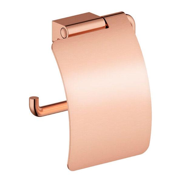 Damixa Zen toiletrulleholder m/l&aring;g - B&oslash;rstet kobber