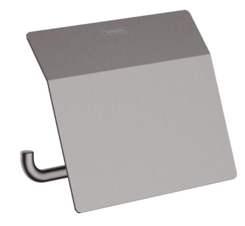 Hansgrohe AddStoris papirholder m/l&aring;g - Sort krom