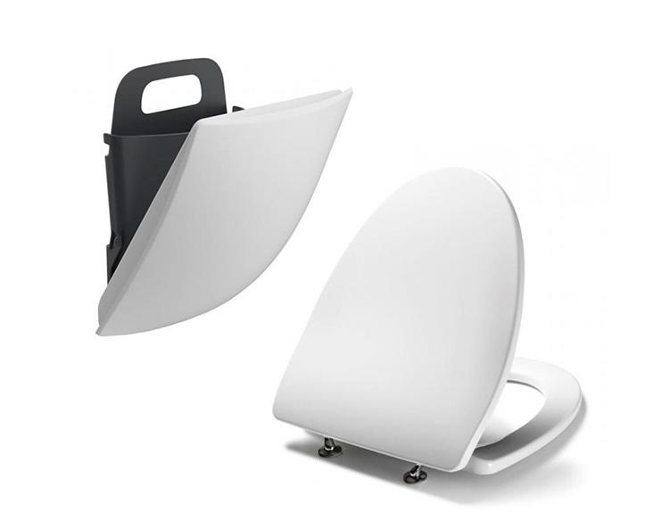 Pressalit vægspand og Cera+ toiletsæde m/Soft close Pressalit vægspand og Cera+ toiletsæde m/Soft close