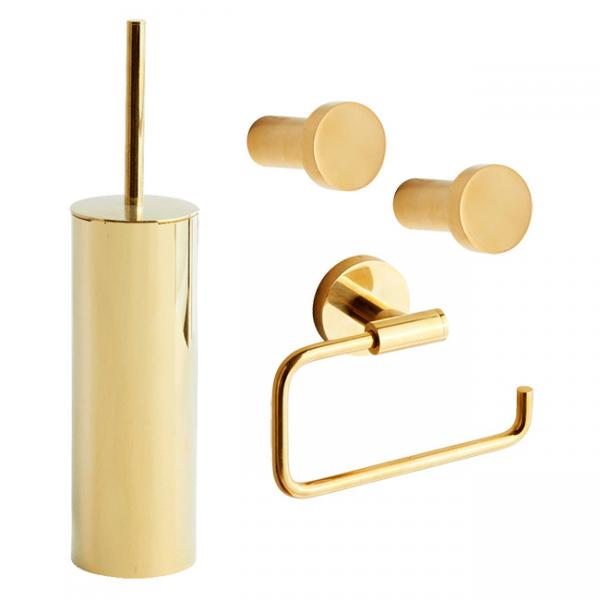 Lavabo Luna tilbehørspakke - Poleret messing Lavabo Luna tilbehørspakke - Poleret messing