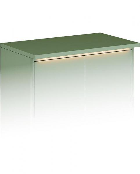 Gustavsberg Graphic topplade m/lys - Stor dybde - Grøn Gustavsberg Graphic topplade m/lys - Stor dybde - Grøn