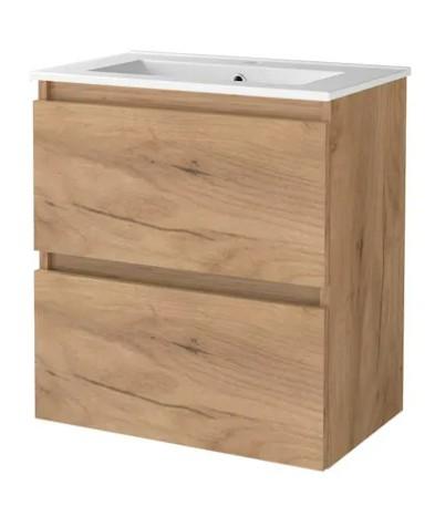 Sanibell Basicline mini m&oslash;bels&aelig;t 60 m/integrerede greb - Whiskey eg