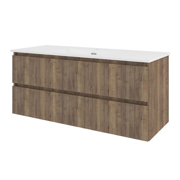 Sanibell Proline 120 m&oslash;bels&aelig;t m/lameller og 2 skuffer - Terra eg