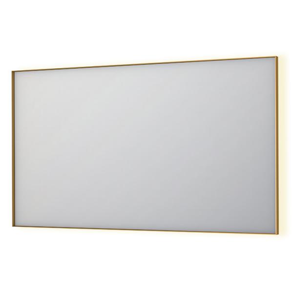 Sanibell Ink SP32 firkantet spejl m/backlight, varme og sensor 140 x 80 cm - Børstet mat guld Sanibell Ink SP32 firkantet spejl m/backlight, varme og sensor 140 x 80 cm - Børstet mat guld