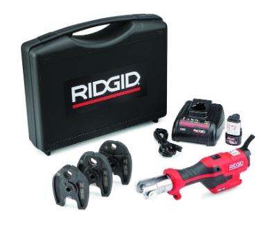 Ridgid pressmaskine RP115, med batteri, lader og M15-18-22 k&aelig;ber