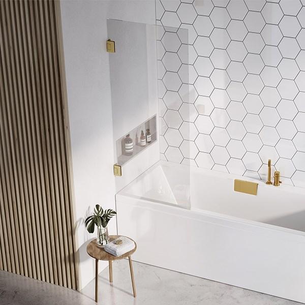 Str&oslash;mberg Lucca 70 badekarv&aelig;g - Valgfri glas og beslag