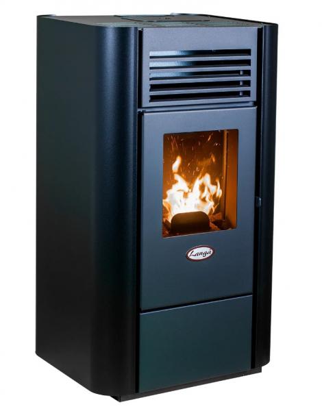 Langå Delia Træpilleovn - Sort Langå Delia Træpilleovn - Sort