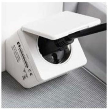 Outlet - Str&oslash;mberg Elstik 60x60mm - Hvid til nederste skuffe