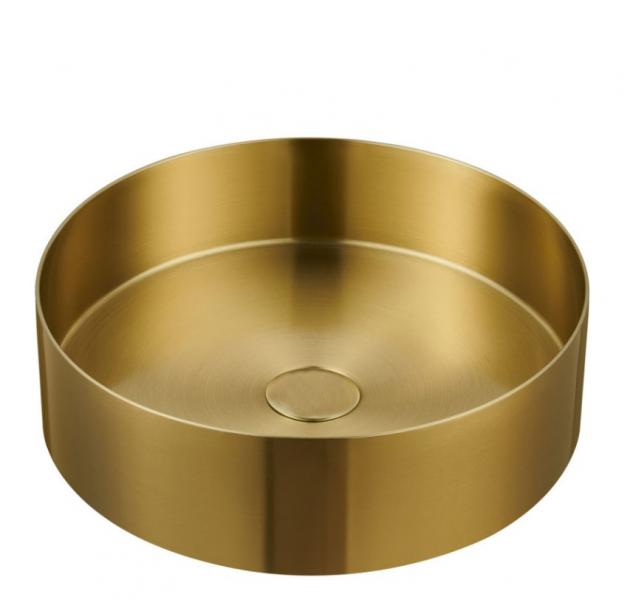 Cass&oslash;e Grezzo &Oslash;40 fritst&aring;ende bowlevask - Uden overl&oslash;b - B&oslash;rstet messing