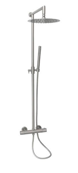 Cassøe Lago komplet brusesystem Ø250 - Børstet krom Cassøe Lago komplet brusesystem Ø250 - Børstet krom