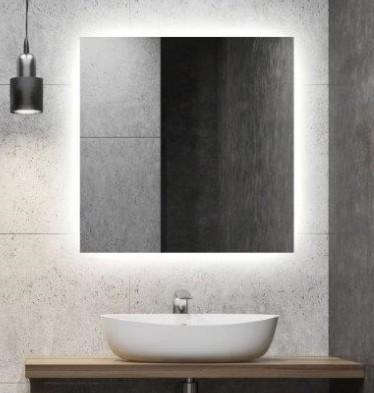 Mona firkantet spejl m/backlight - 80 cm Mona firkantet spejl m/backlight - 80 cm
