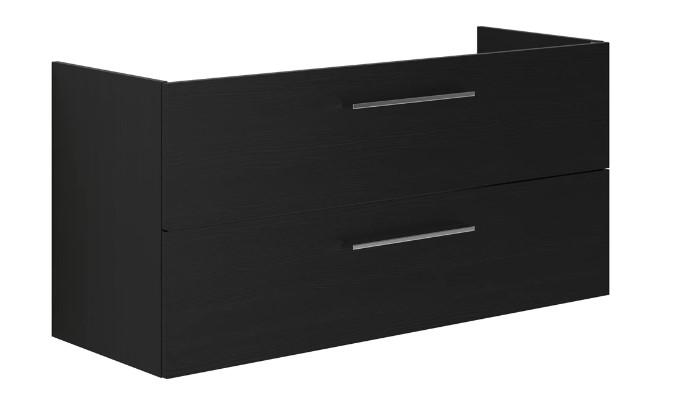 Dansani Mido+ 120 vaskeskab m/skuffer - Sort struktur Dansani Mido+ 120 vaskeskab m/skuffer - Sort struktur