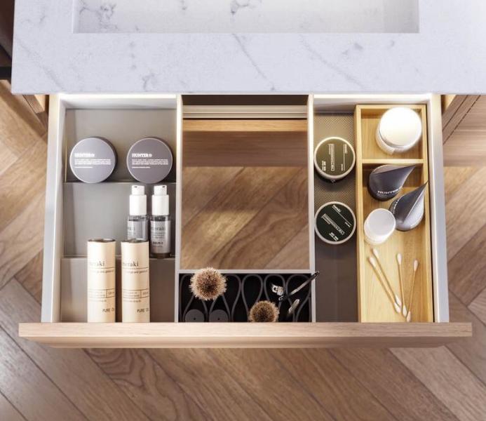 Dansani Luna indretning til øverste skuffe 60/80*35 Dansani Luna indretning til øverste skuffe 60/80*35