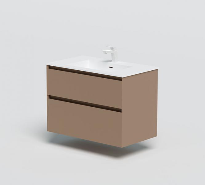 Str&oslash;mberg Lux 80 vaskeskab m/2 skuffer - Cocoa brun