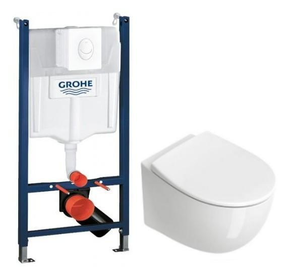 Catalano Italy newflush toiletpakke inkl. s&aelig;de m/soft-close, cisterne og hvid betjening