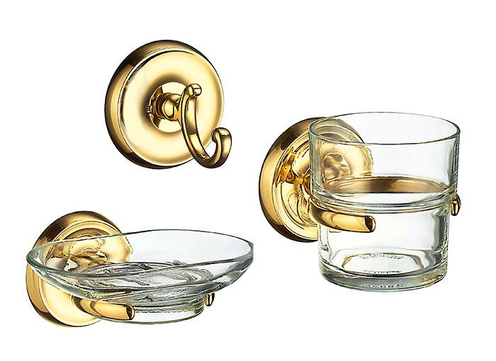 Smedbo Villa tilbehørspakke til bad - Poleret messing Smedbo Villa tilbehørspakke til bad - Poleret messing