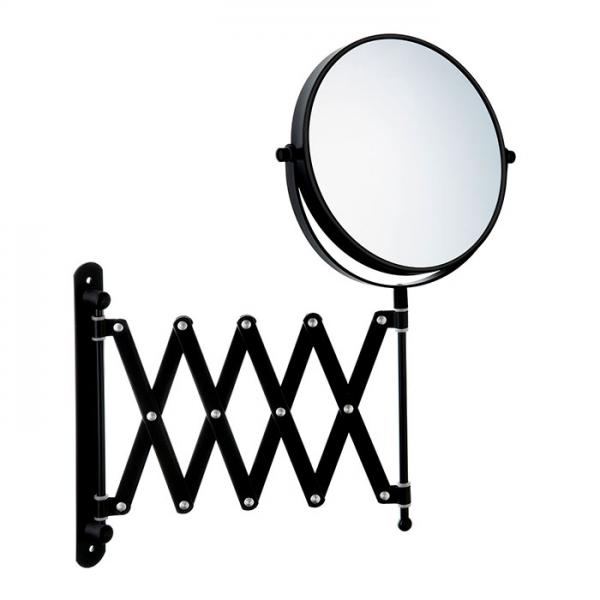 Beslagsboden Glow makeupspejl m/saksearm og 7x forstørrelse - Mat sort Beslagsboden Glow makeupspejl m/saksearm og 7x forstørrelse - Mat sort
