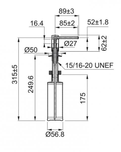 Franke s&aelig;bedispenser - Krom