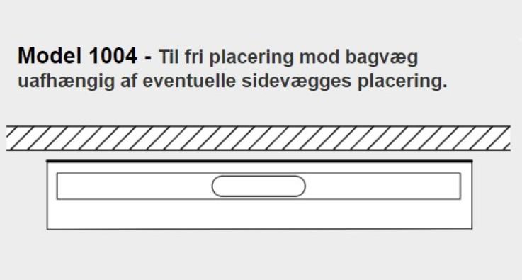 Unidrain komplet afløb 900 mm/10 mm ramme til bagvæg Unidrain komplet afløb 900 mm/10 mm ramme til bagvæg