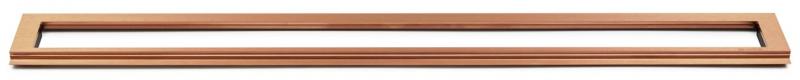 Unidrain Highline ramme - B&oslash;rstet kobber - 300/10 mm