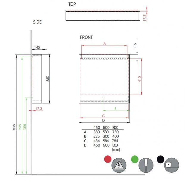 Hafa Go spejlskab 600 - Hvid Hafa Go spejlskab 600 - Hvid