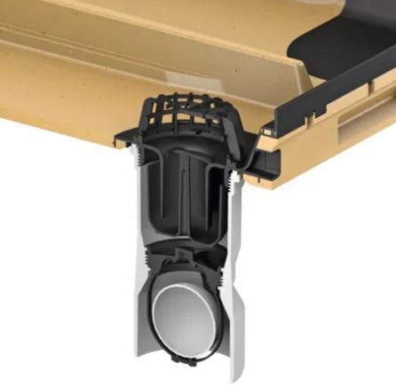 ACO Vario 2.0 Hybrid 110 mm afl&oslash;bstilslutning med bladfang