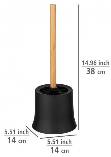 Wenko Bambusa toiletbørste - Bambus/sort Wenko Bambusa toiletbørste - Bambus/sort